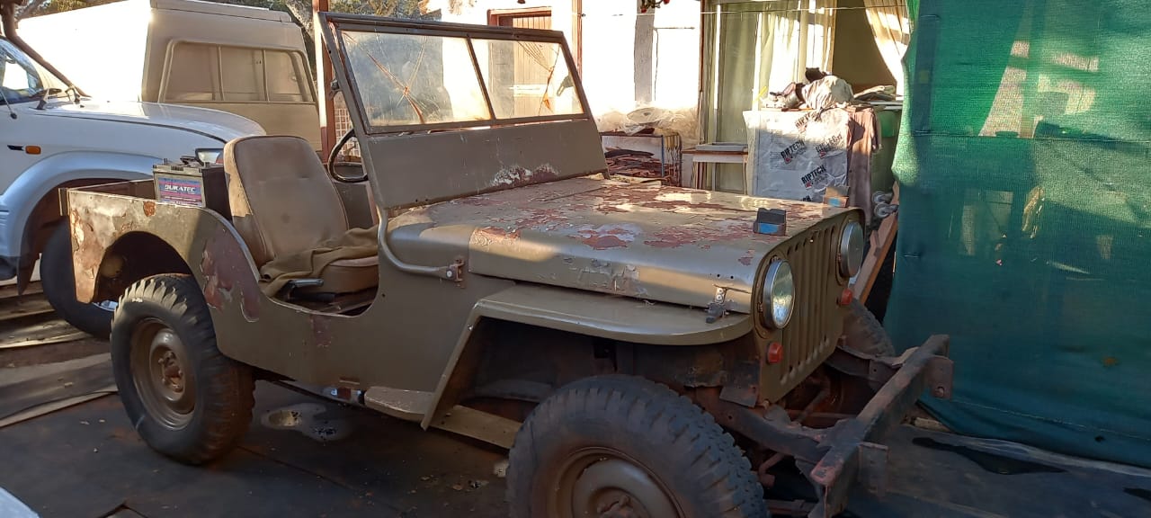 Willys on trailer