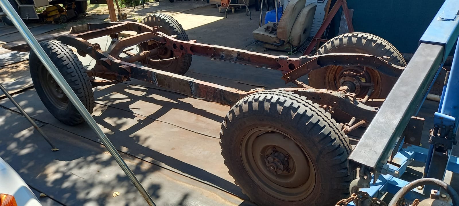 Chassis with upgraded wheels