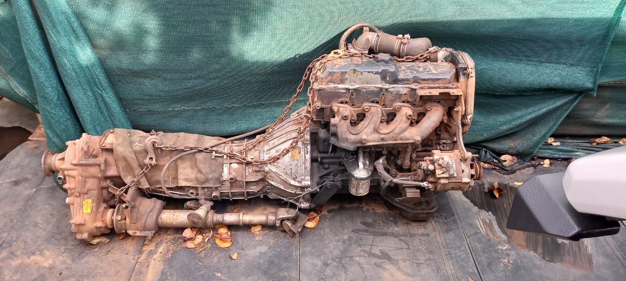 Original engine removed