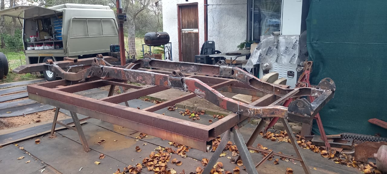 Chassis on trestles