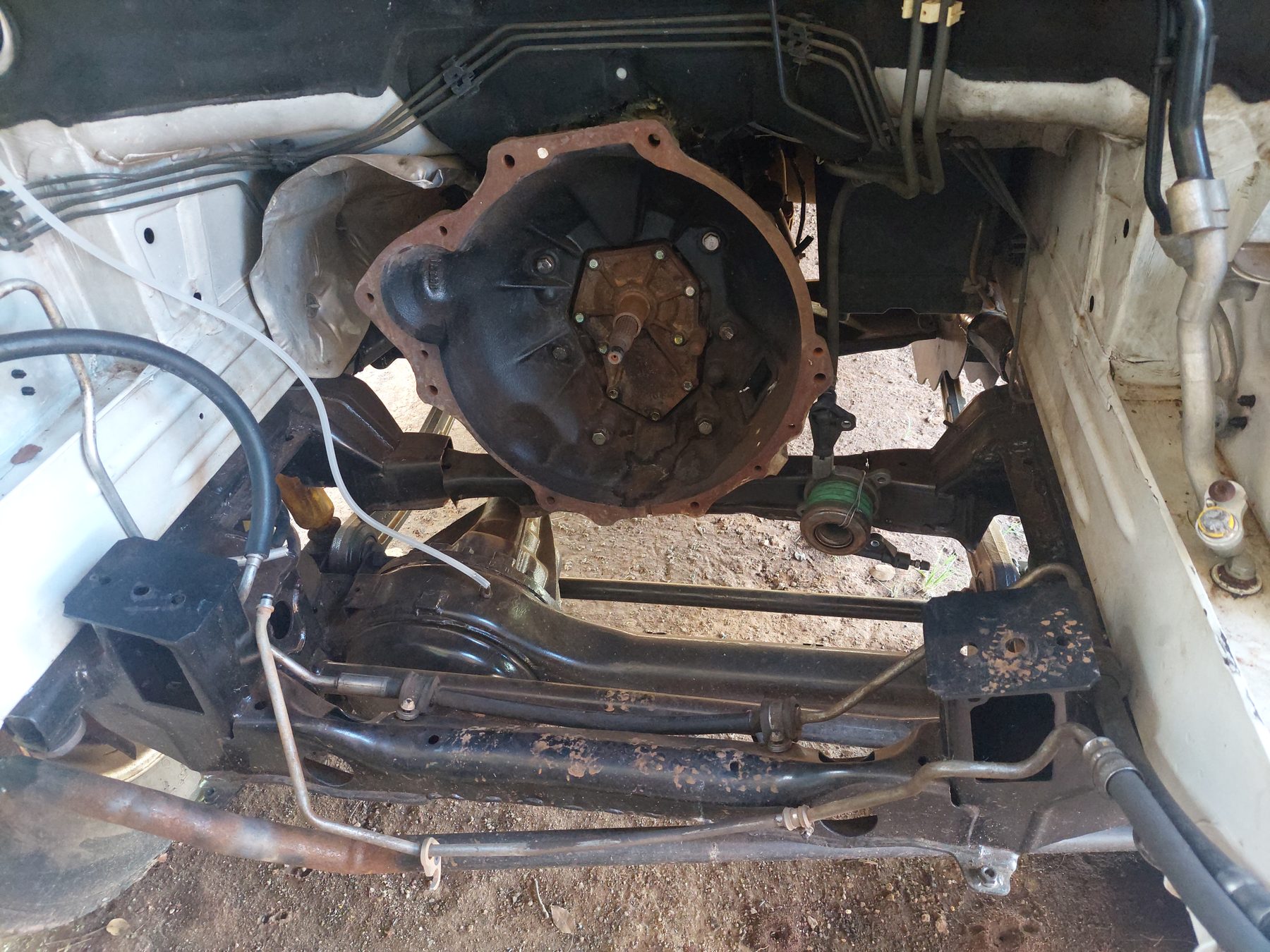 Engine bay from above
