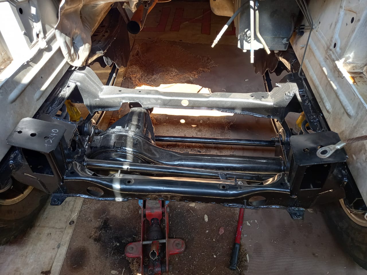 Front axle complete