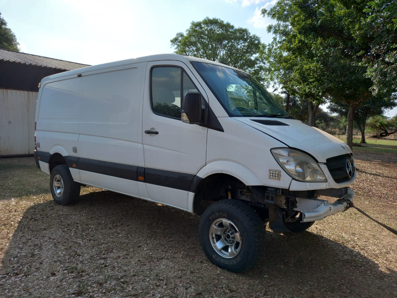 Van on Patrol wheels