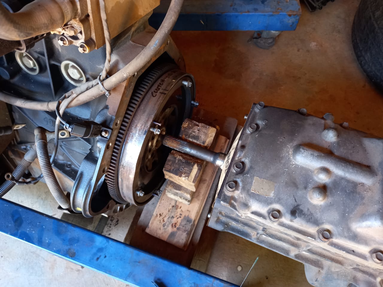 Engine-gearbox mating
