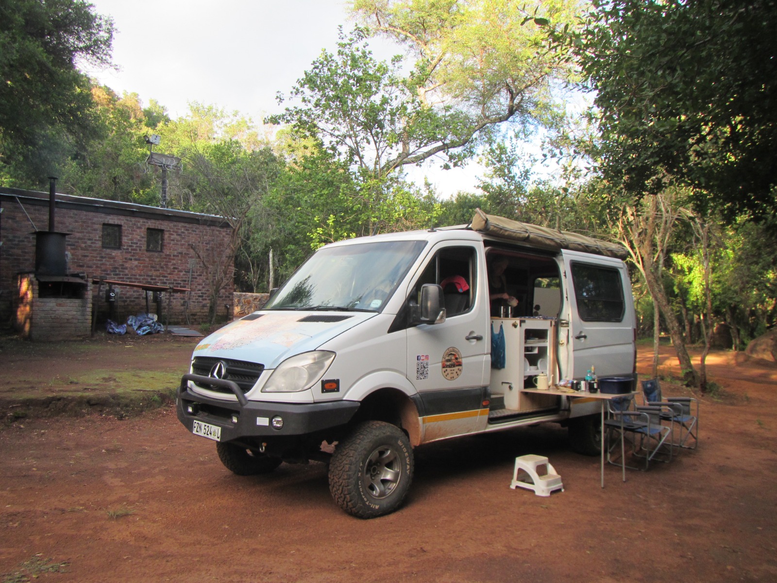 AfricaEcoAdventure Sprinter 4x4 at Waterberg bush camp